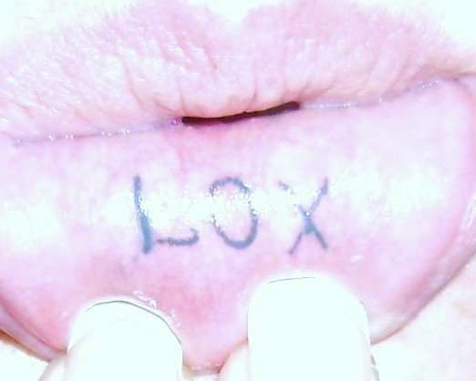 lox lip tattoo tattoo