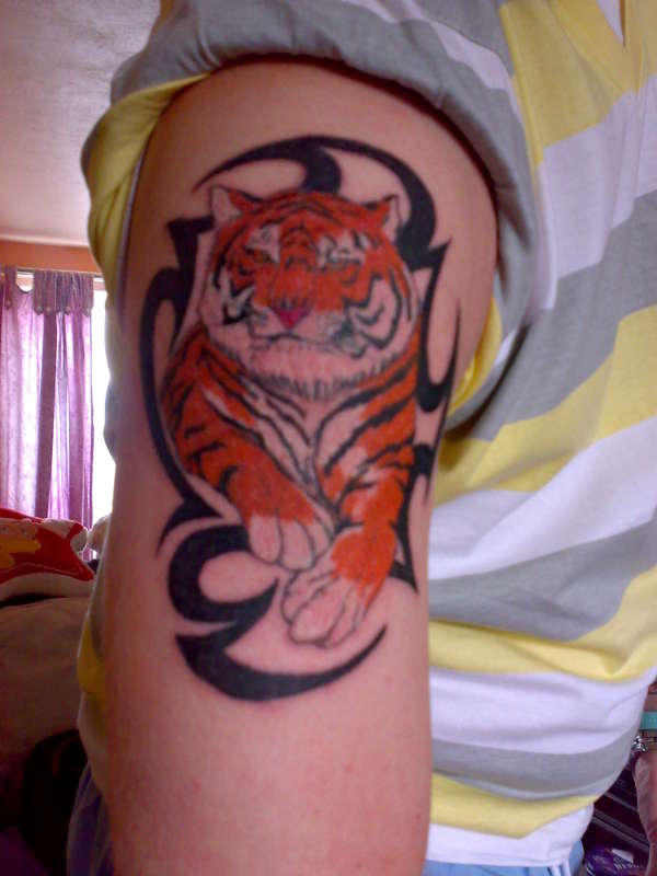 my tribal tiger! tattoo