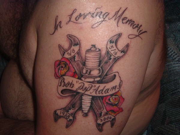Memorial Tattoo for Pop tattoo