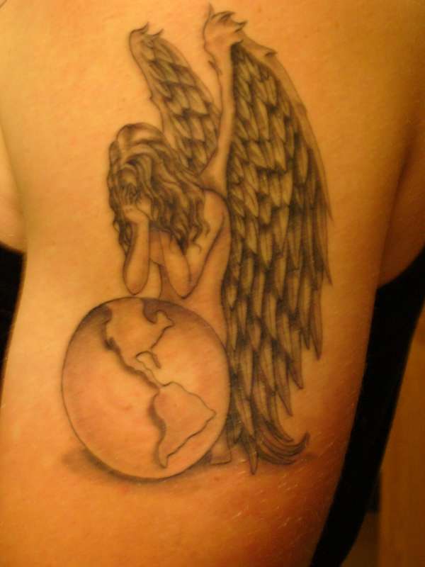 Sad Angel tattoo
