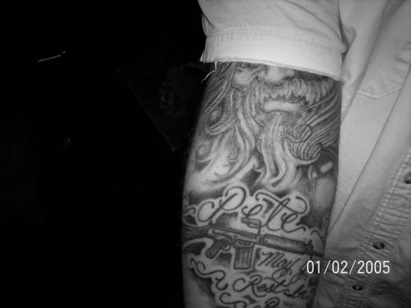 PIMPIN tattoo