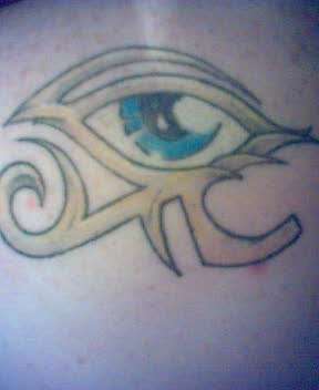 Eye of Horus tattoo