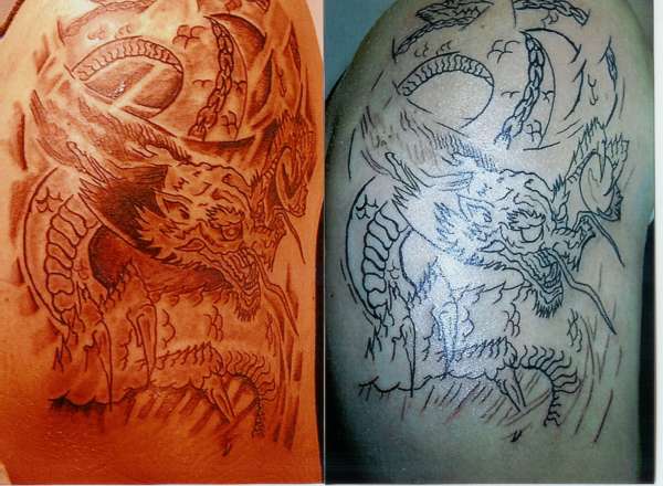 Brads Dragon tattoo