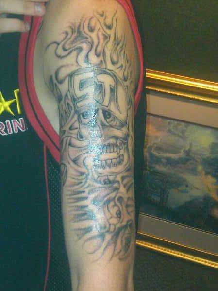 start of sleeve tattoo