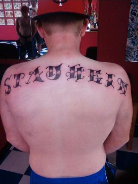 Last Back tattoo