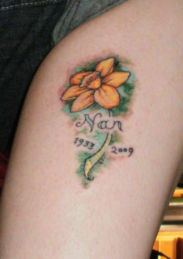 Nan's Daffodil tattoo.