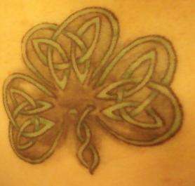 irish clover tattoo