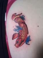 my koi on a friens back took 45 min tattoo