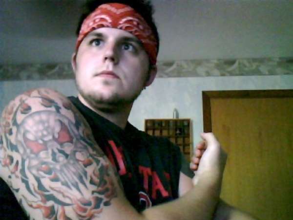 Tweaked Punisher Skull tattoo