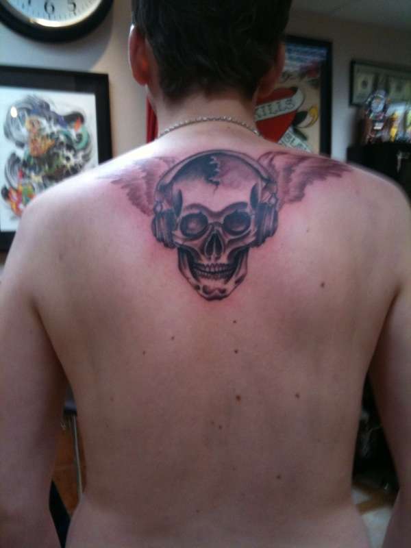 Music Skull tattoo