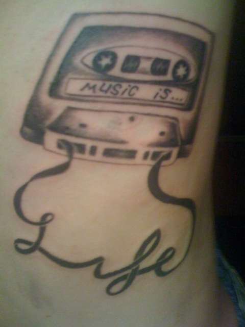 Music is... Life tattoo