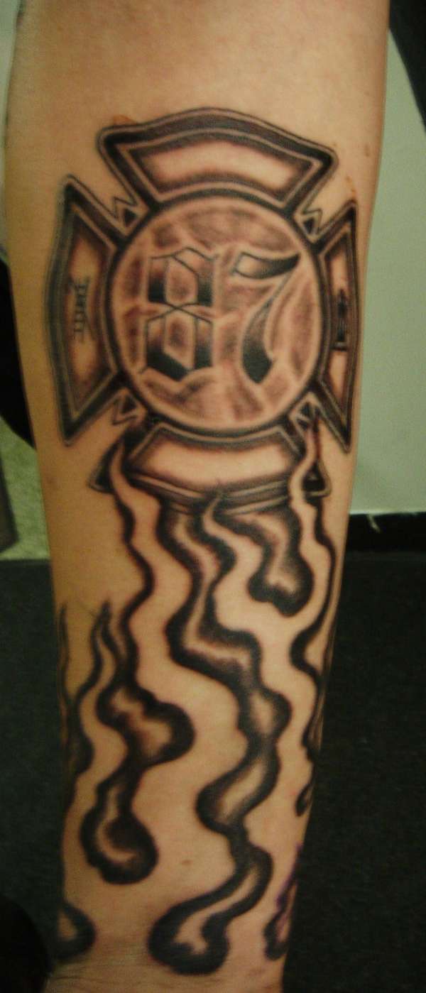 flames tattoo