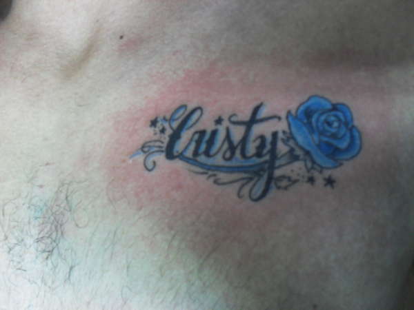 name & flower tattoo! tattoo
