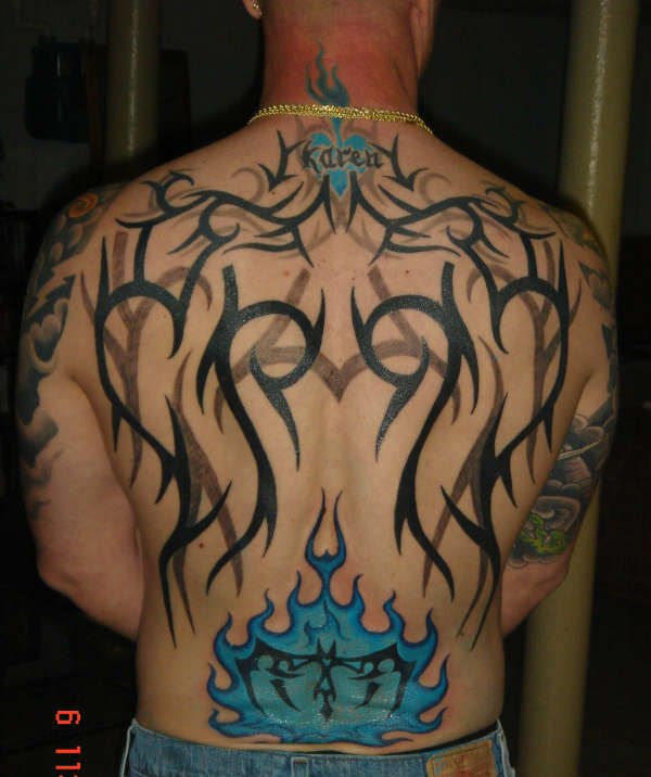 tribal wings tattoo