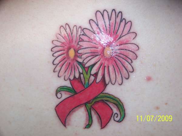 In memory of my Grandma who died as a result of Breast Cancer. tattoo