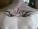 My sons name tattoo
