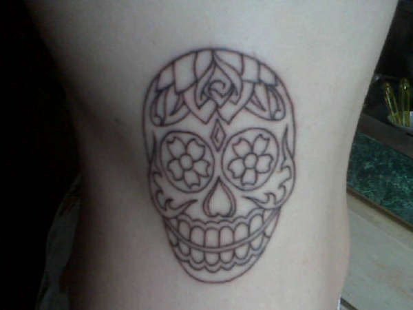 Sugar Skull - unfinished tattoo