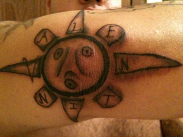 Taino Sun God or Jayuya tattoo