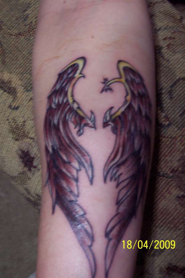 angel wings tattoo