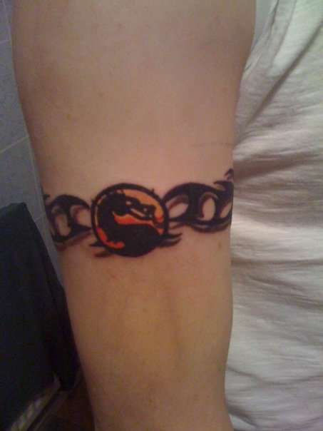 MK Tribal band tattoo