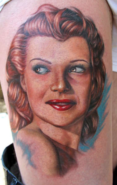 Rita Hayworth tattoo