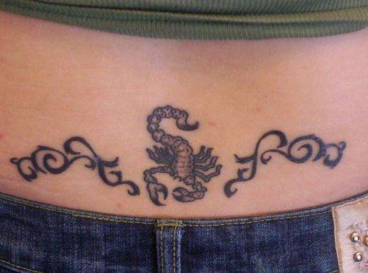 Scorpion & Tribal tattoo