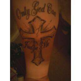 only god can judge me tattoo