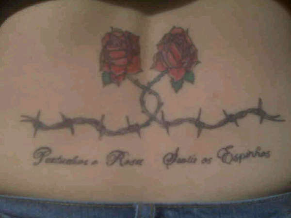 Upset the Rose and feel the thorns tattoo