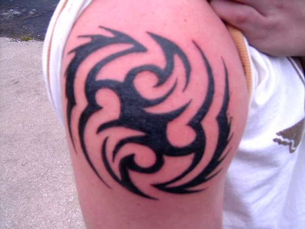 B tribal tattoo