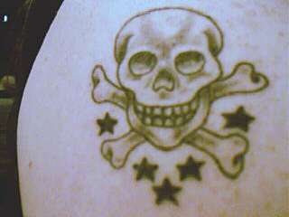 Skull & Stars tattoo