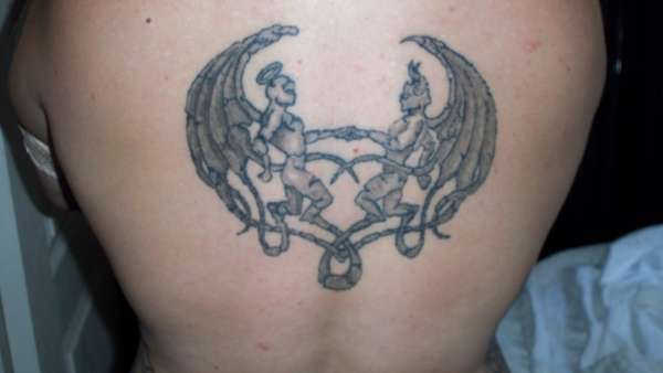 heaven in hell in stone tattoo