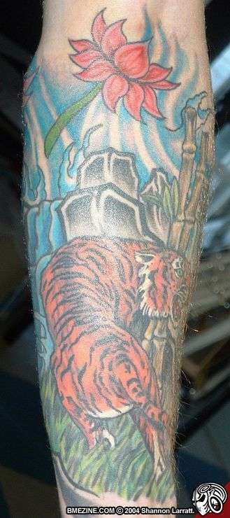 Tiger cover up tattoo
