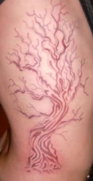 Rib cage tree 4 hr 45 min tattoo