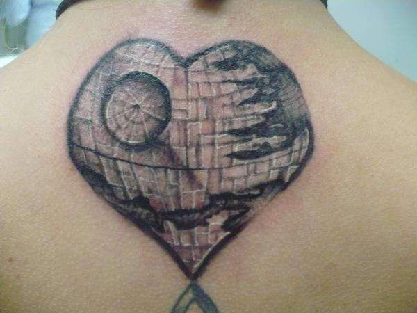 Death Star Heart tattoo