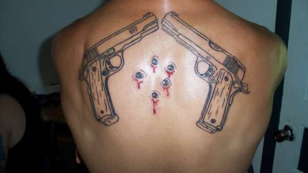 guns tattoo