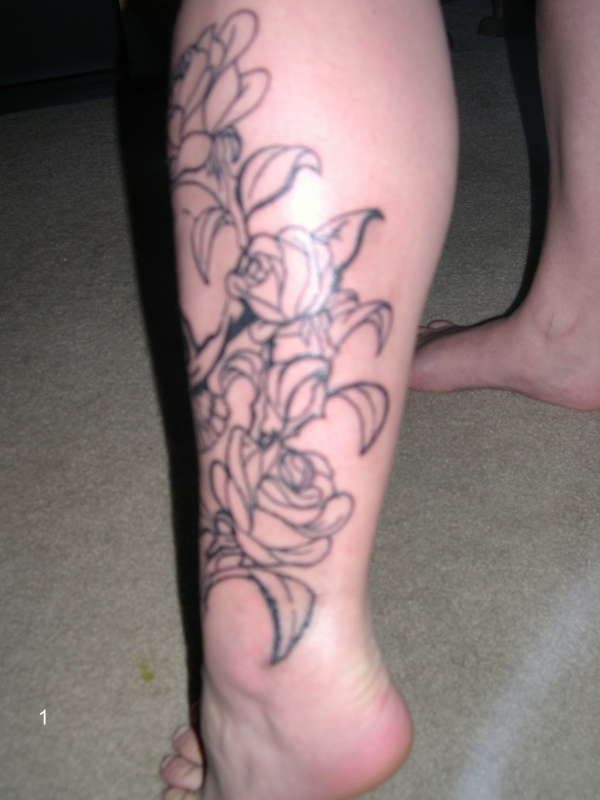 The Back Of My Left Leg tattoo