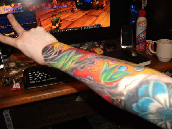 part of my right arm sleeve tattoo