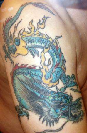 My completed Dragon tattoo