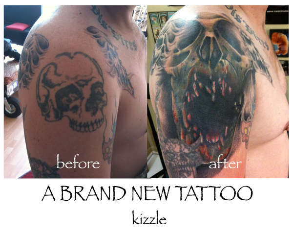 SkullCoverUp tattoo