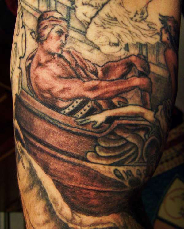 Ulysses and the Sirens tattoo