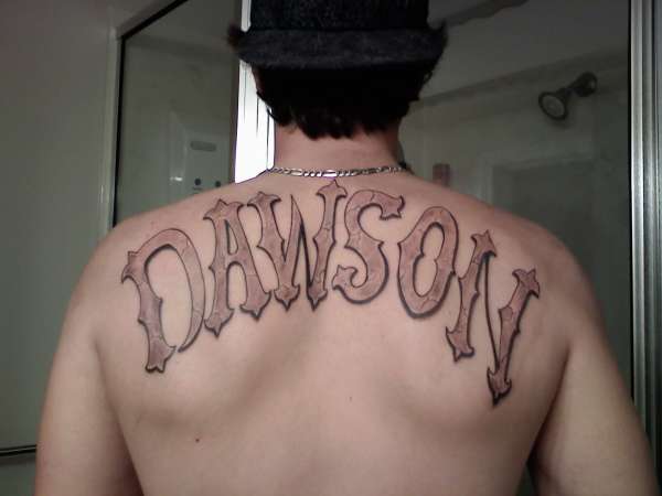 upper back jersey tat tattoo