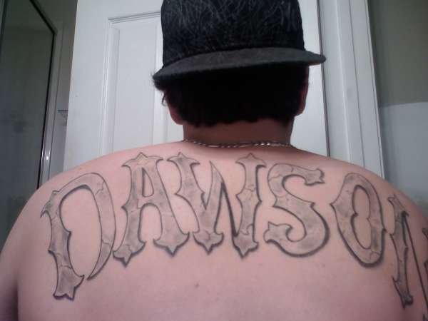 upper back jersey tat tattoo