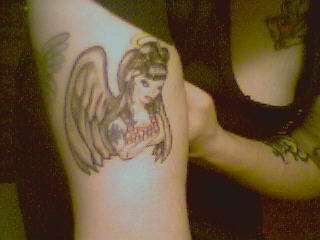 rockabilly angel tattoo