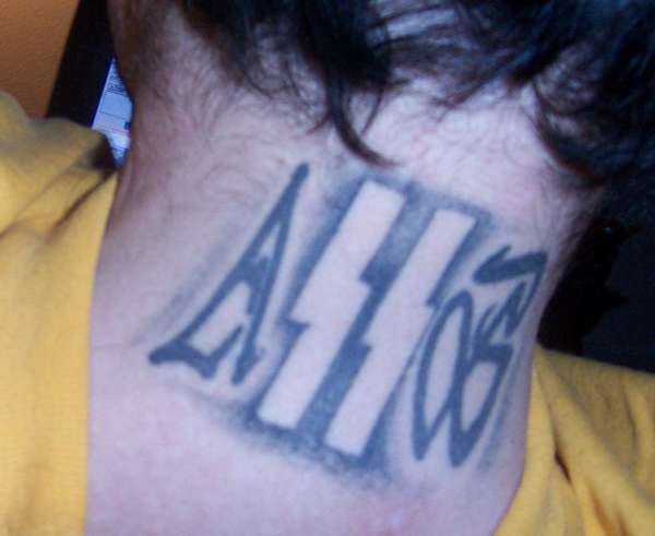 A B tattoo