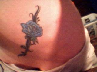 tribal rose tattoo