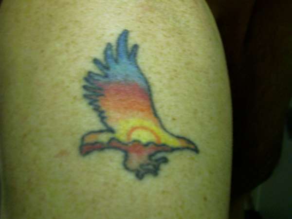 Sunset Bird tattoo