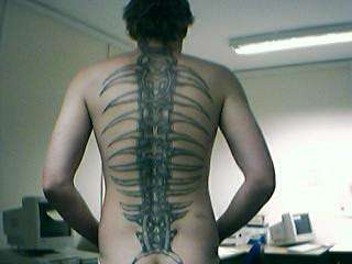 Alien Spine tattoo