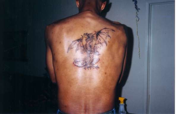 Jorge's dragon tattoo