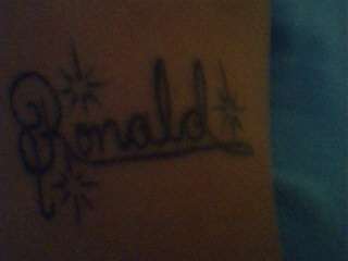 Ronald tattoo
