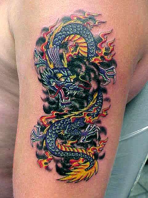Pissed Dragon tattoo